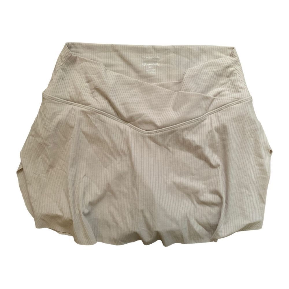 Calvin Klein, Skort/Skirt/Shorts, Off White Almost Tan, Large, NWT.